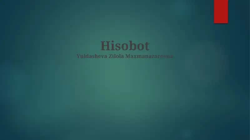 Hisobot
