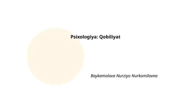 Qobiliyat