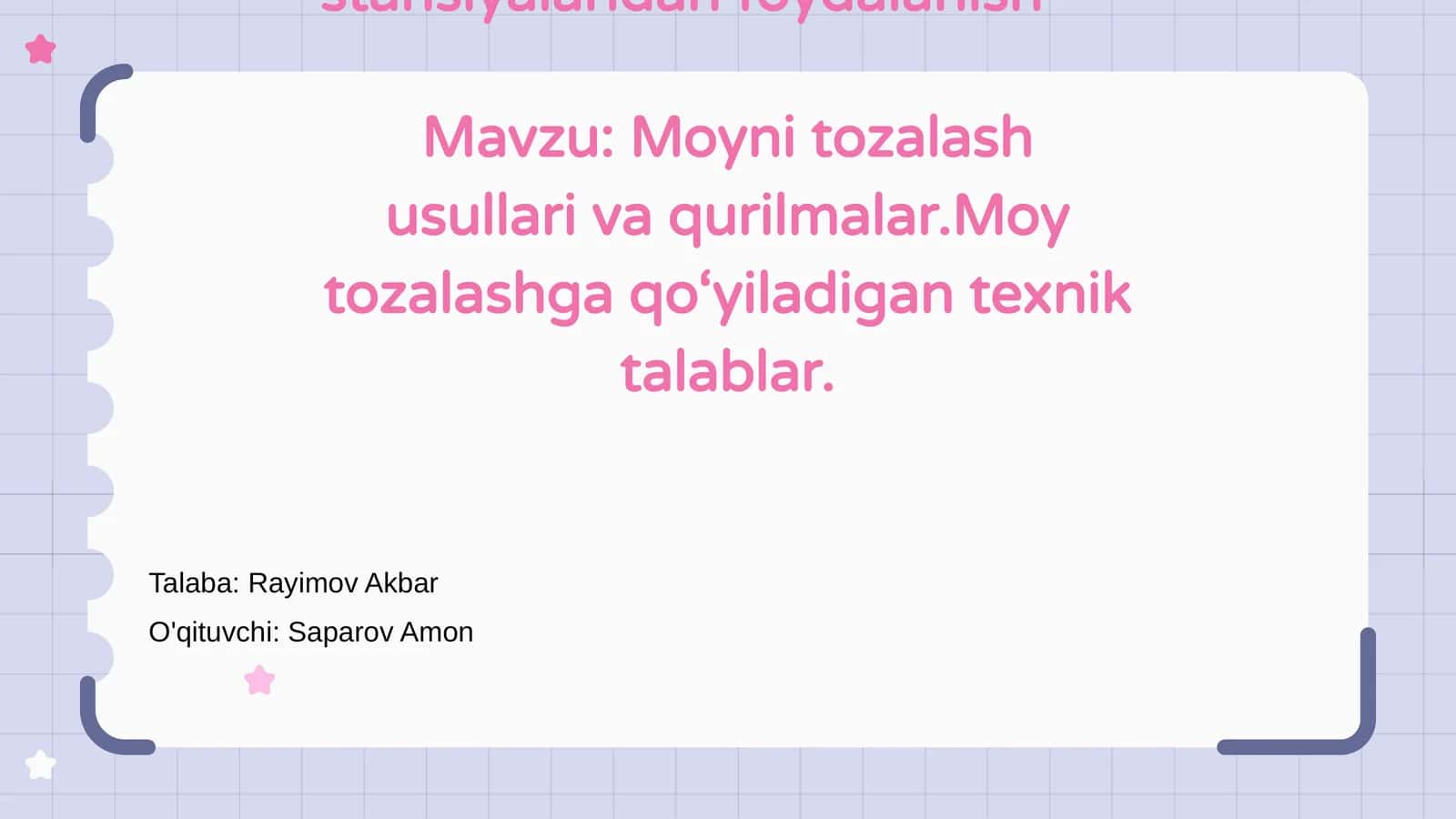 Nasos stansiyalaridan foydalanish