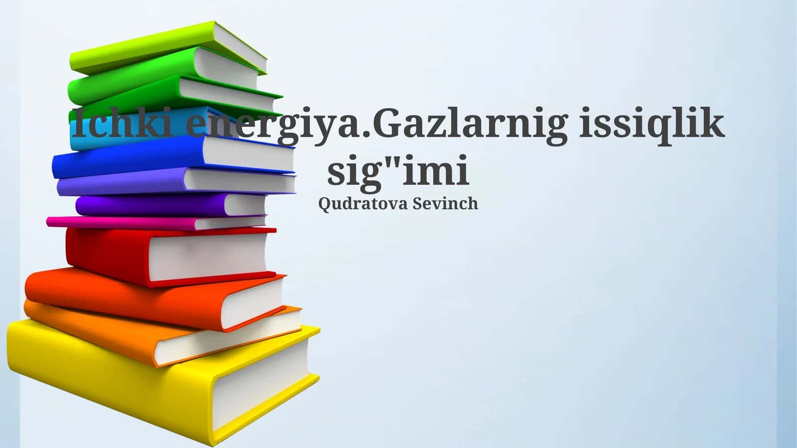 Gazlarning issiqlik sigʻimi
