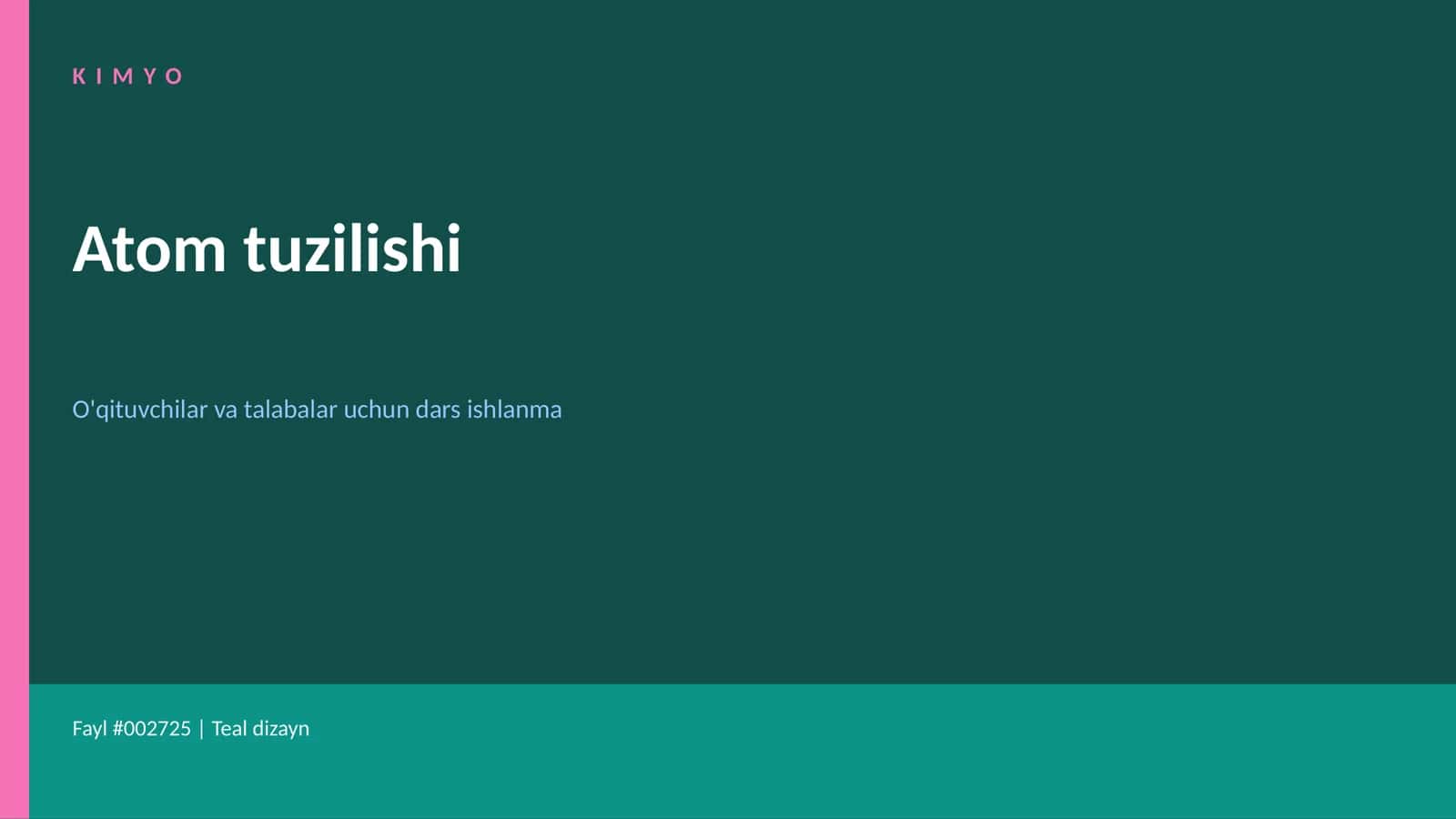 Atom tuzilishi