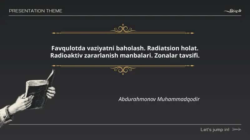 Favqulotda vaziyatni baholash
