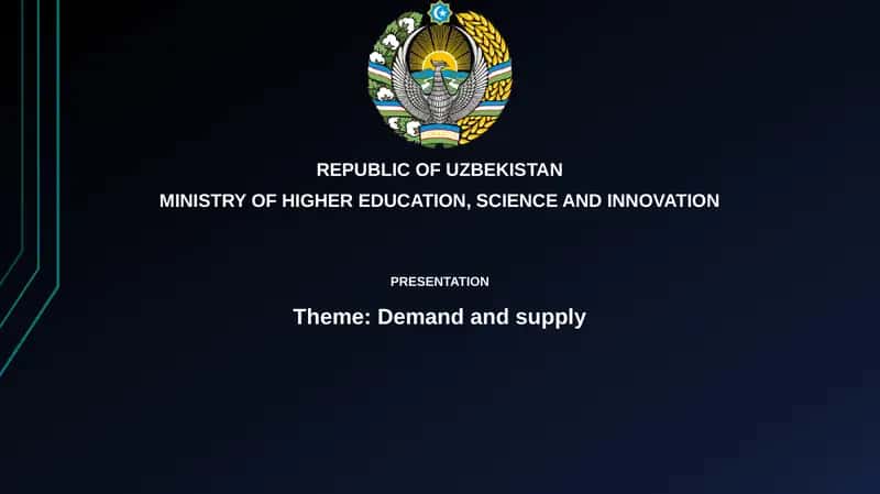 Demand and Supply
