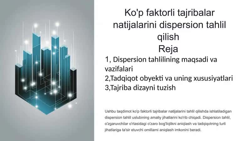 Dispersion tahlil