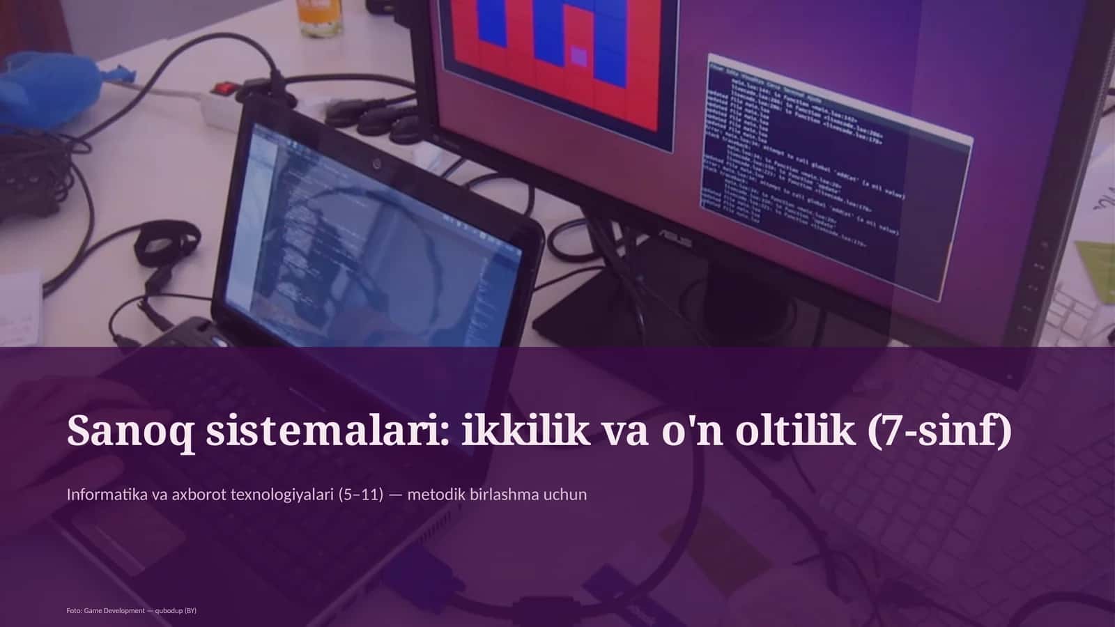Sanoq sistemalari: ikkilik va o'n oltilik (7-sinf)
