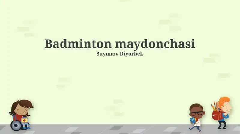 Badminton maydonchasi