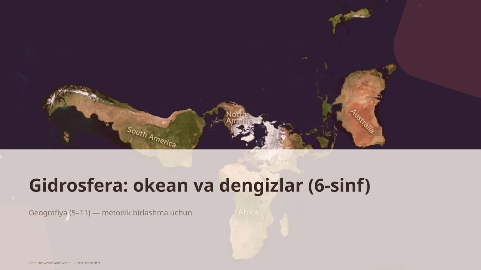 Gidrosfera: okean va dengizlar (6-sinf)