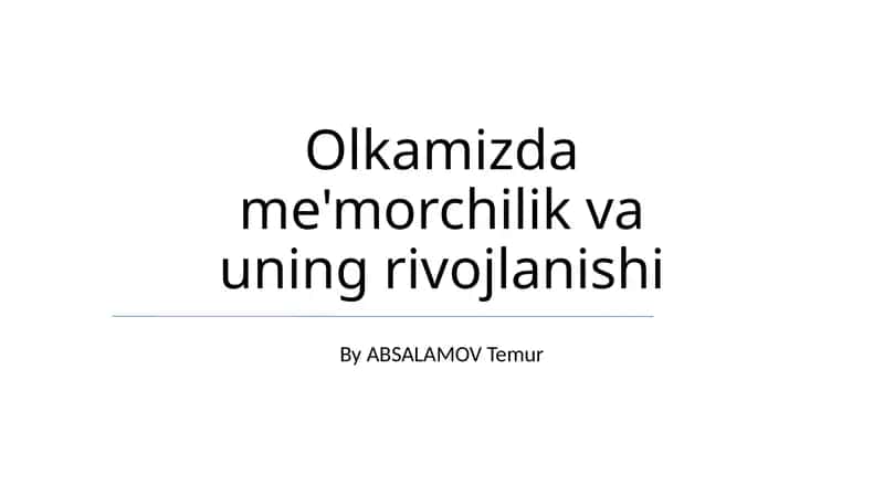 Arxitektura tarixi