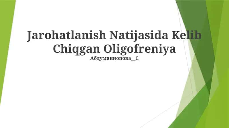 Oligofreniya