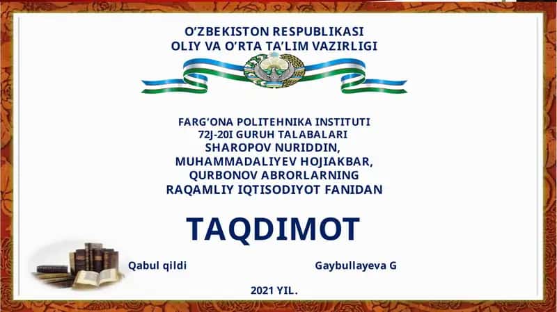 Singapur Davlatining Iqtisodiy Rivojlanishi