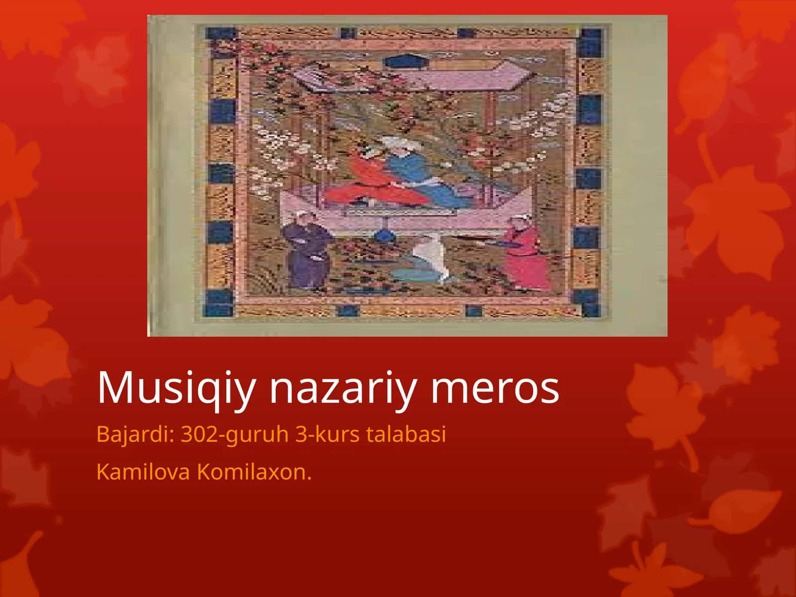 Musiqa nazariy meros