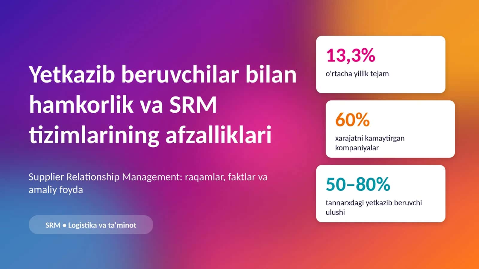 Yetkazib beruvchilar bilan hamkorlik