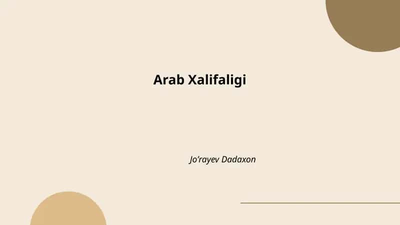 Arab Xalifaligi