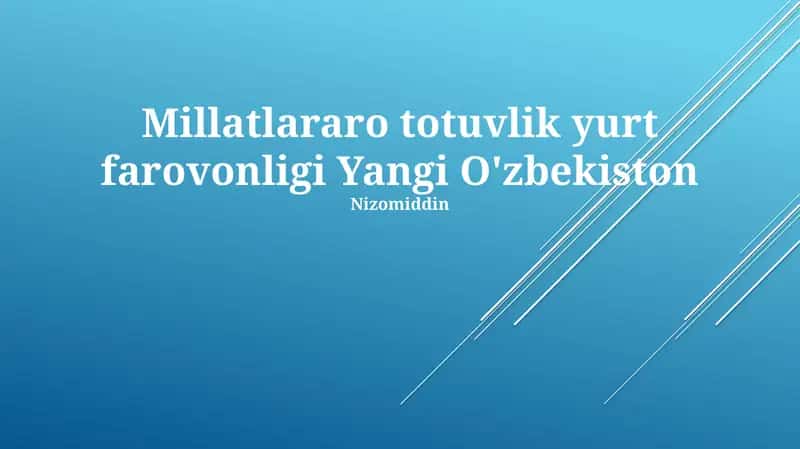 Yangi O'zbekiston