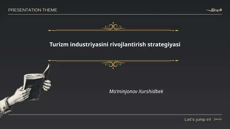 Turizm industriyasini rivojlantirish strategiyasi