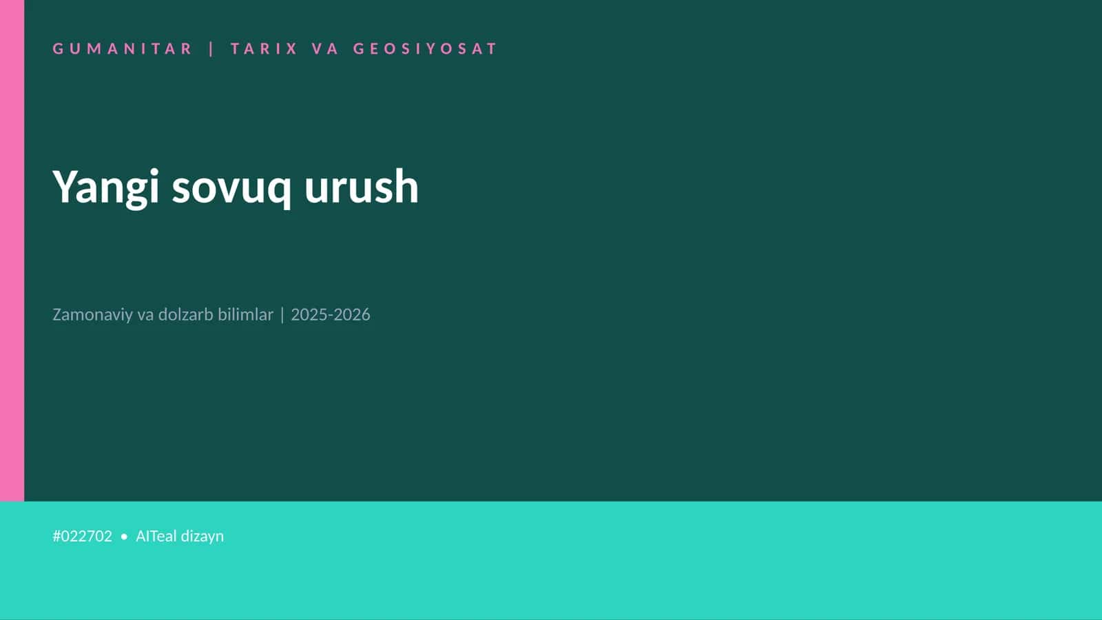 Yangi sovuq urush