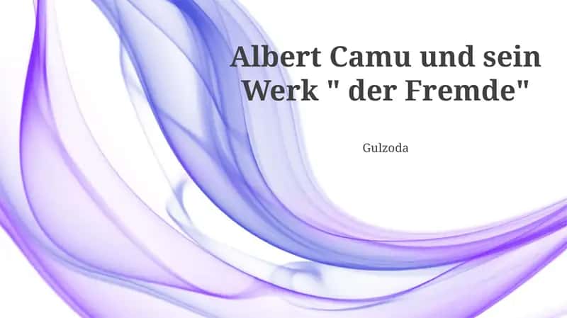 Die Handlung des Fremden
