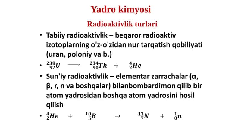 Yadro kimyosi