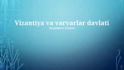 Vizantiya va varvarlar davlati
