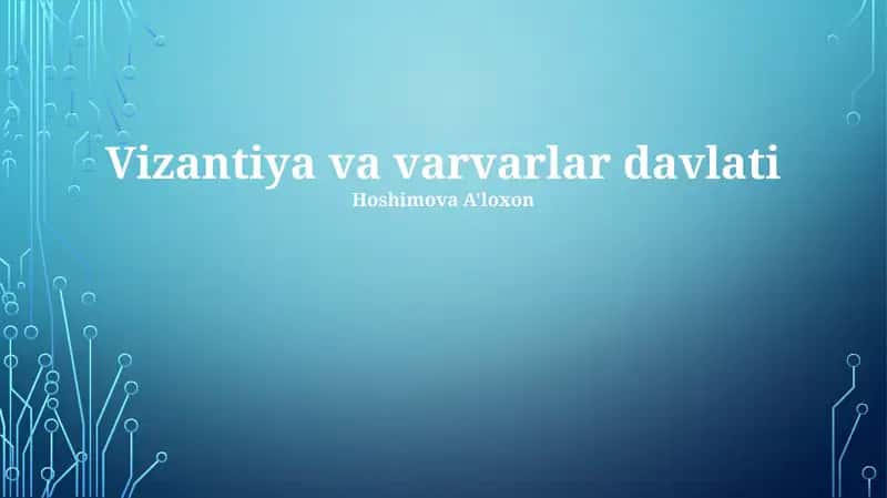Vizantiya va varvarlar davlati