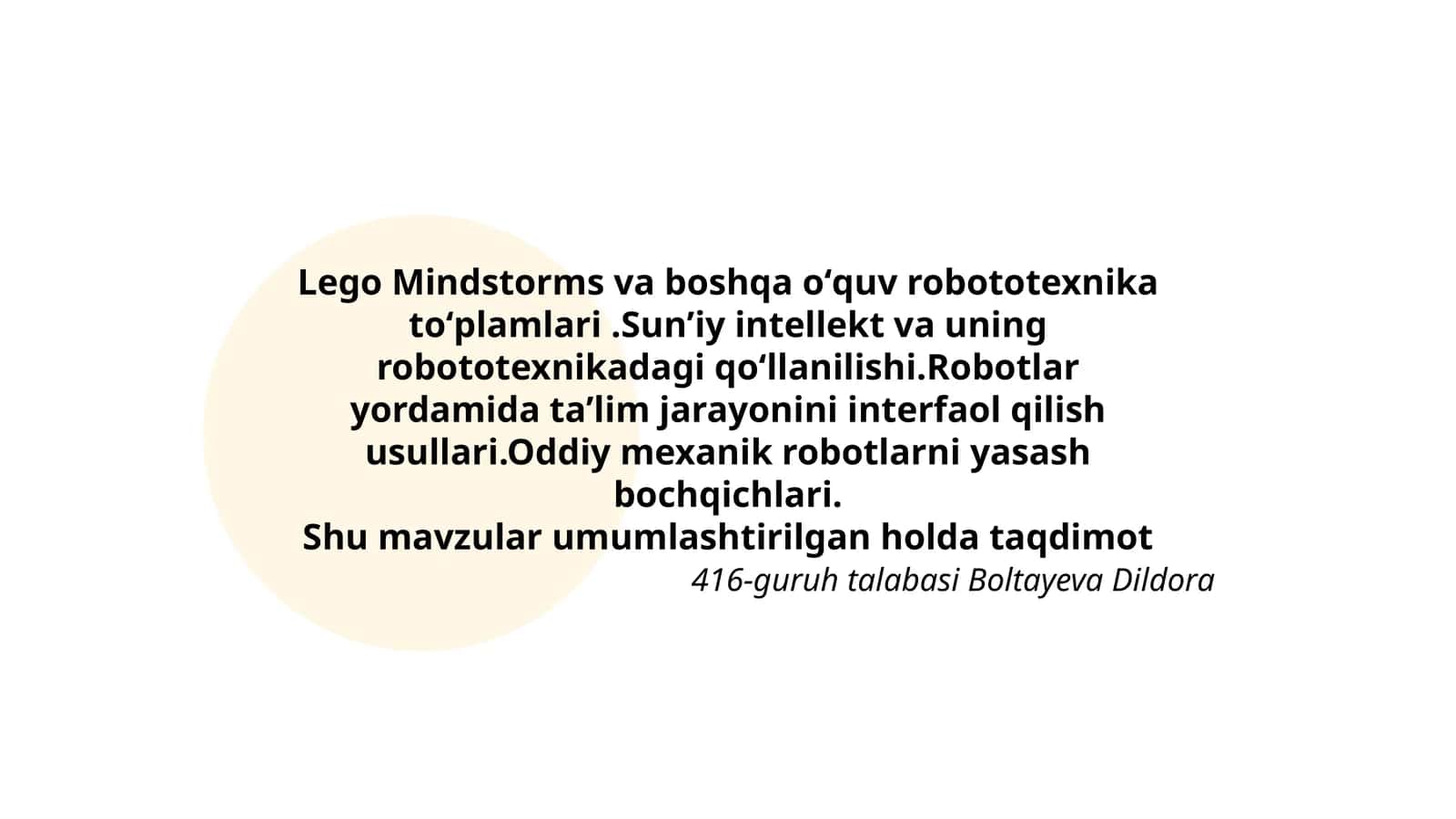Lego Mindstorms va boshqa oʻquv robototexnika toʻplamlari