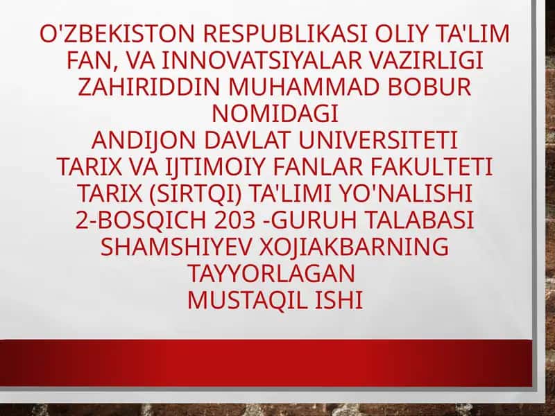 Urushning umumiy tavsifi