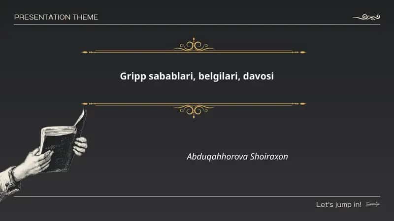 Gripp sabablari, belgilari, davosi
