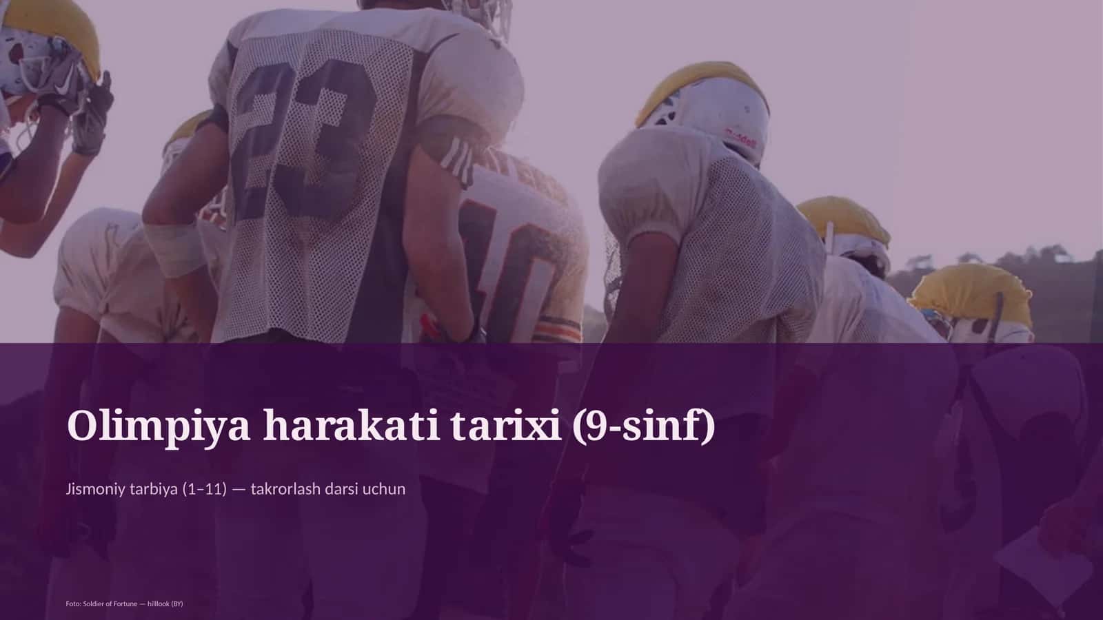 Olimpiya harakati tarixi (9-sinf)