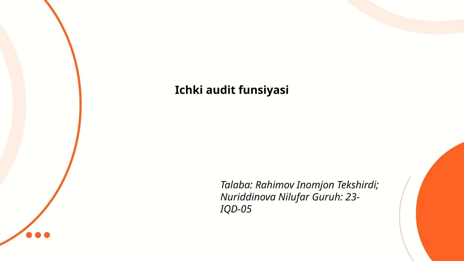 Ichki audit funsiyasi