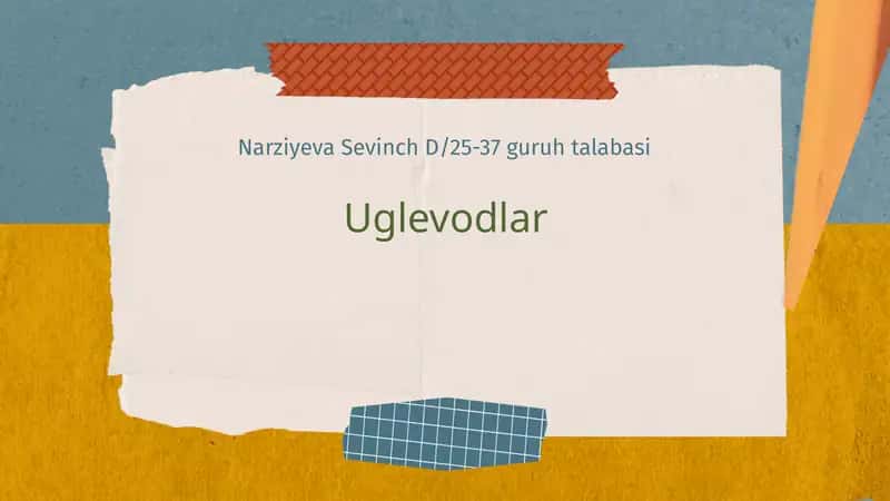Uglevodlar