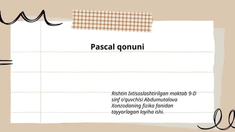 Pascal qonuni