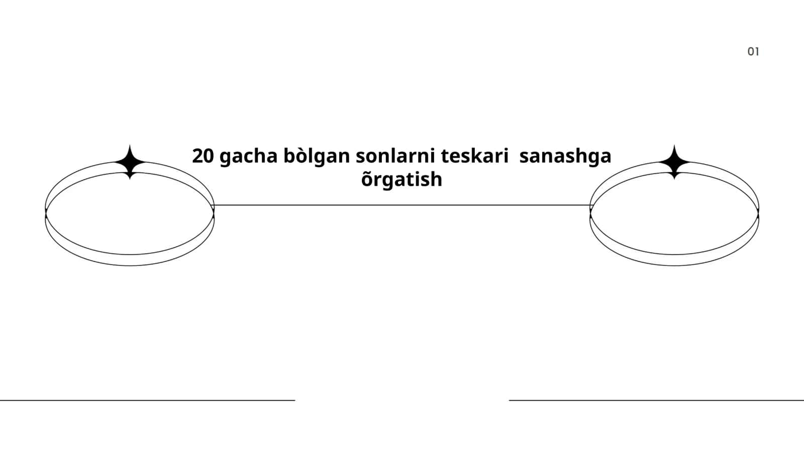 Teskari sanash qoida va qoidalari