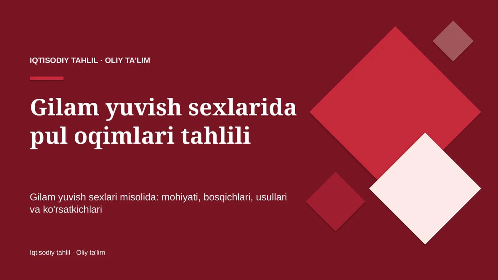 gilam yuvish sexlarida pul oqimlari tahlili 8511