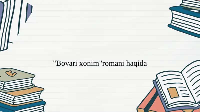 "Bovari xonim" romani
