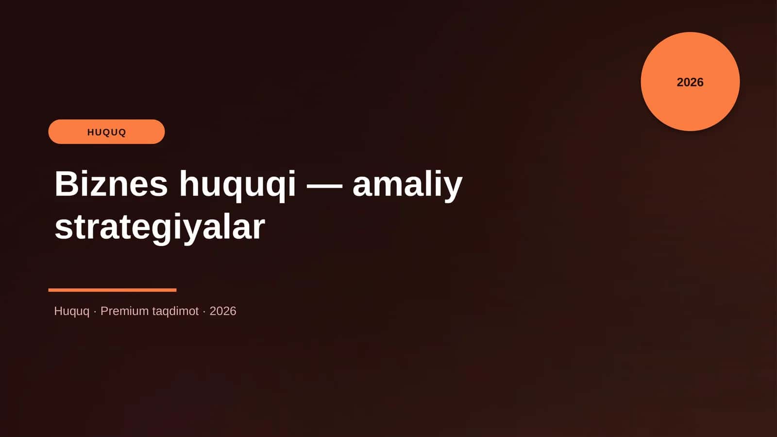 Biznes huquqi — amaliy strategiyalar