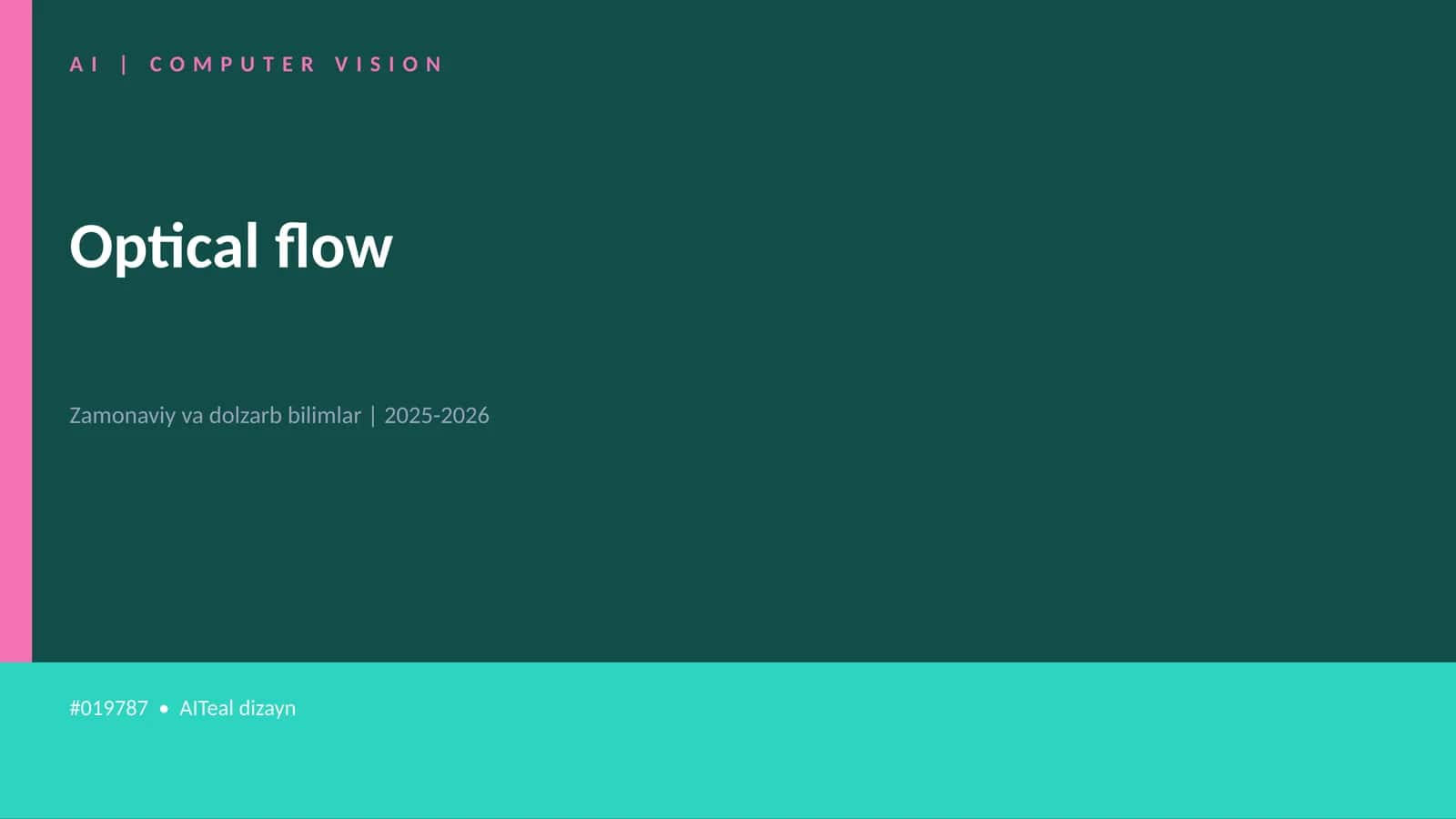 Optical flow