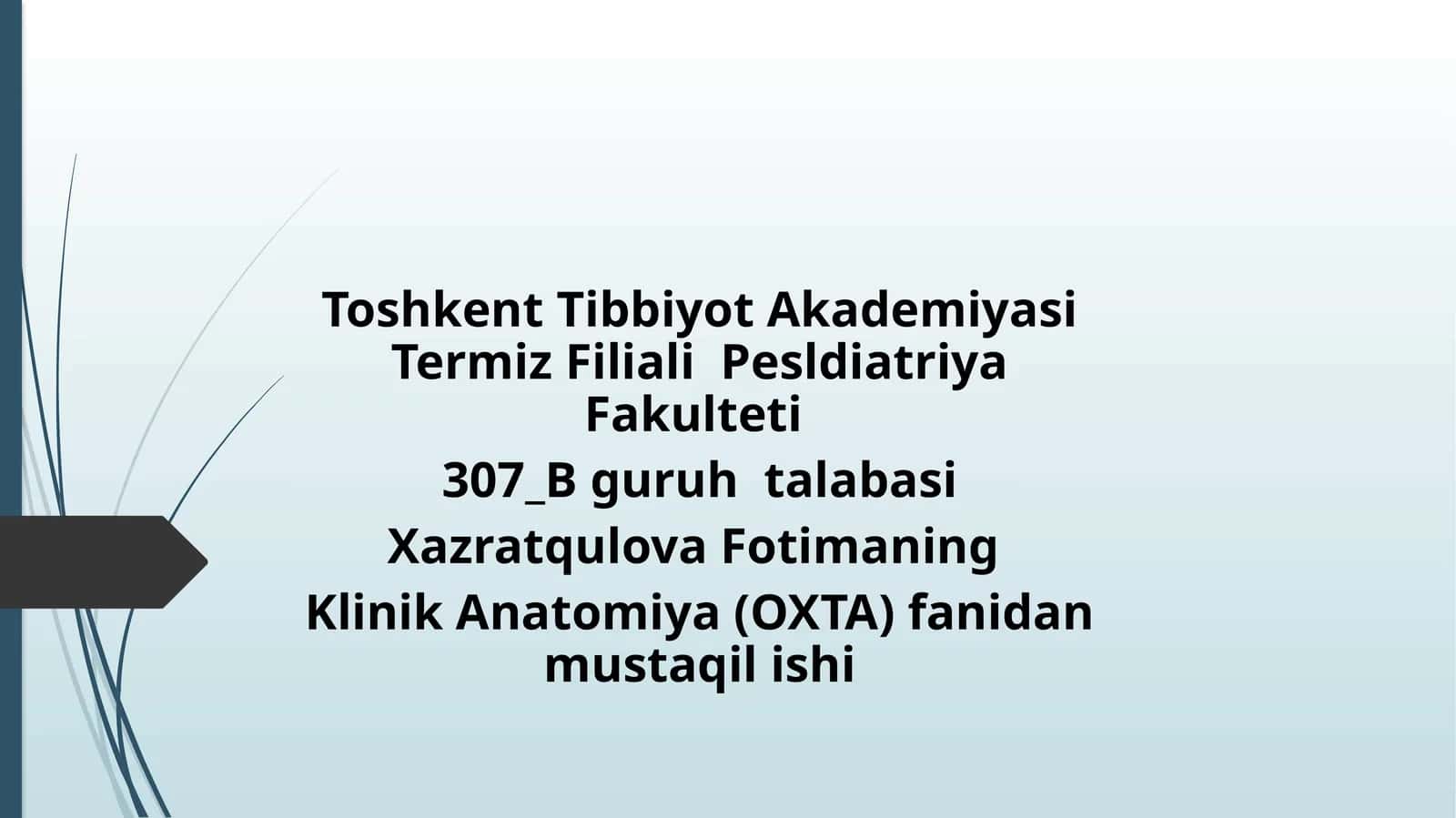 Kiriptorxizm, epispadiya, gipospadiya, operativ xirurgiyasi