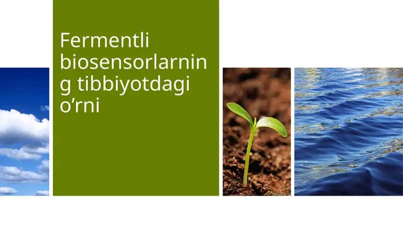 Fermentlibiosensorlarningtibbiyotdagio’rni