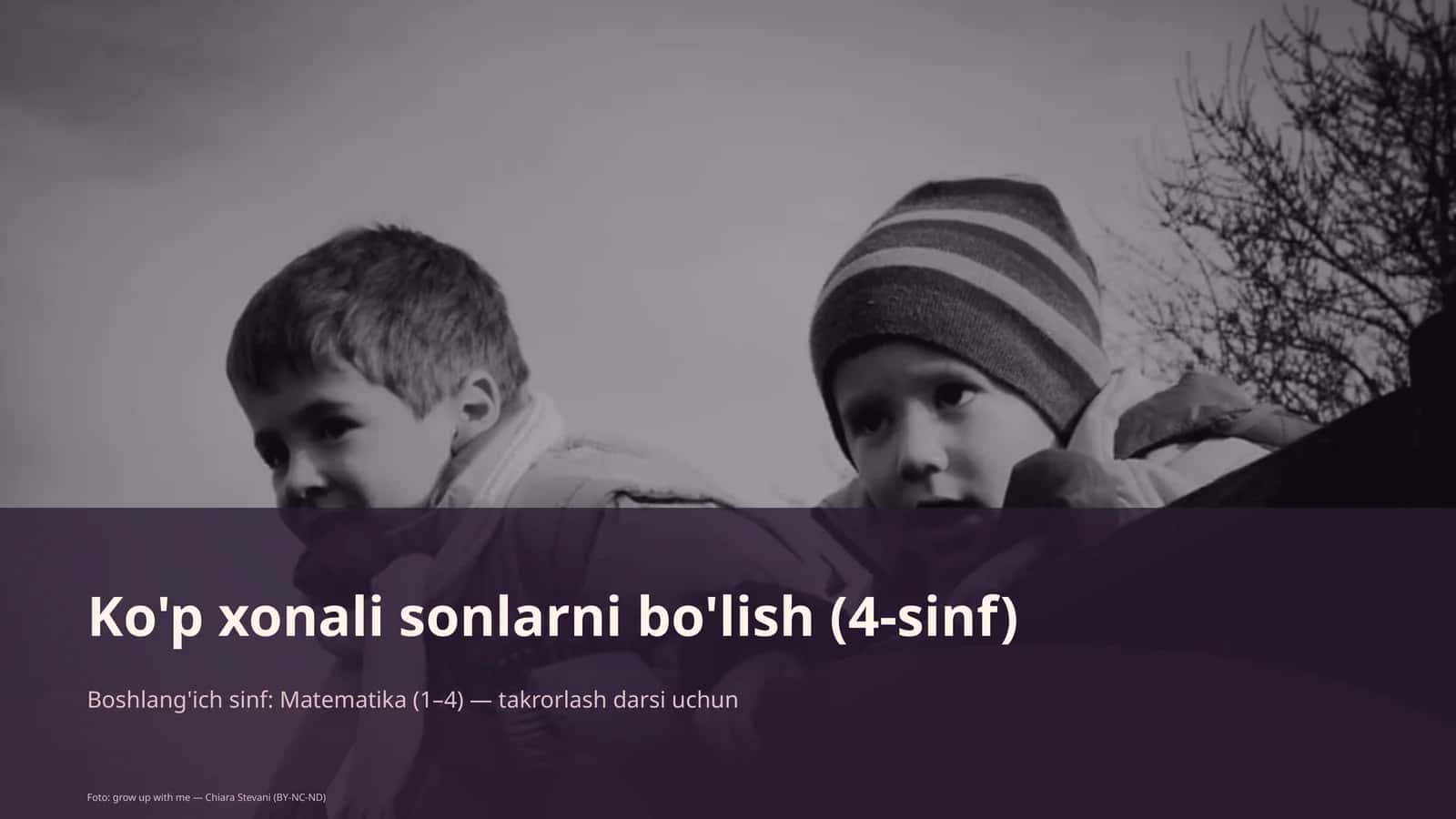 Ko'p xonali sonlarni bo'lish (4-sinf)