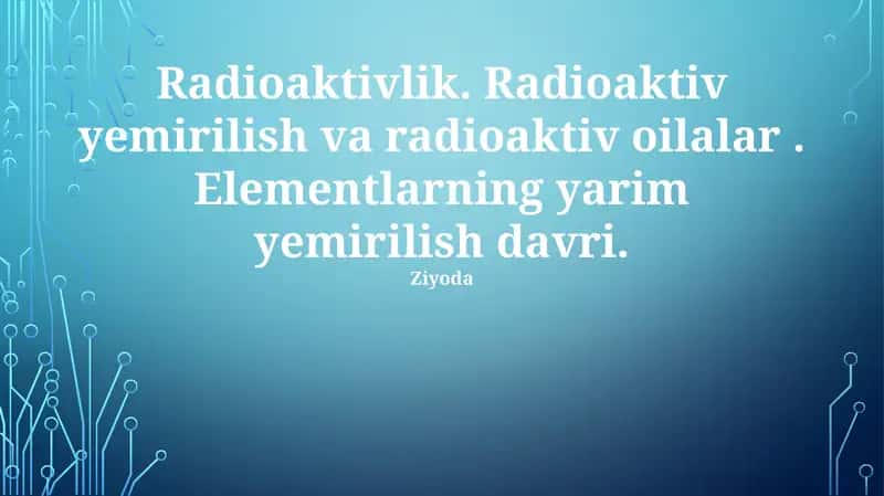 Radioaktivlik