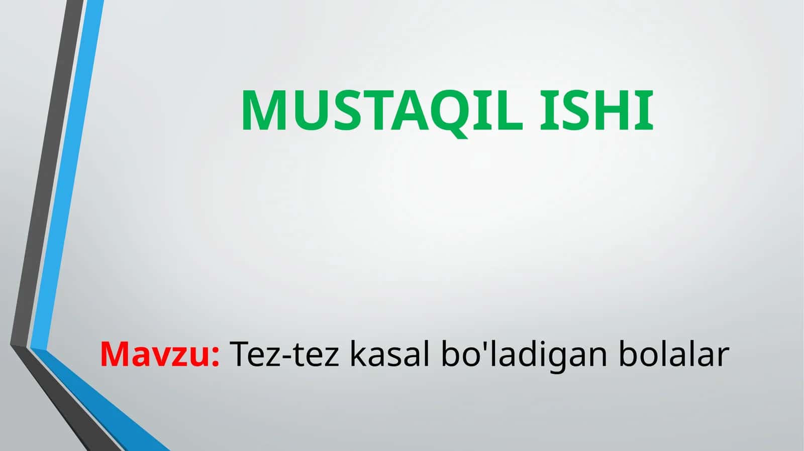 Tez-tezkasal bo'ladigan bolalar