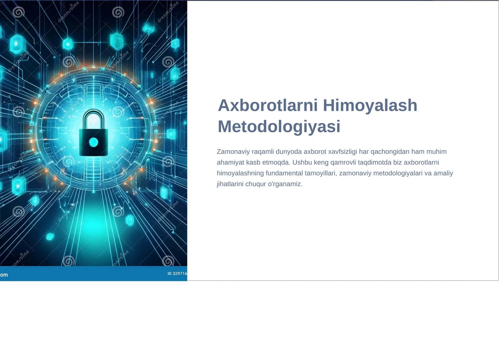 Axborotlarni Himoyalash Metodologiyasi