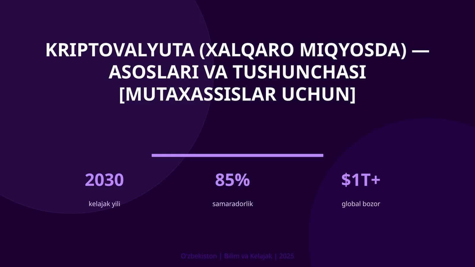 Kriptovalyuta (xalqaro miqyosda) — asoslari va tushunchasi [mutaxassislar uchun]
