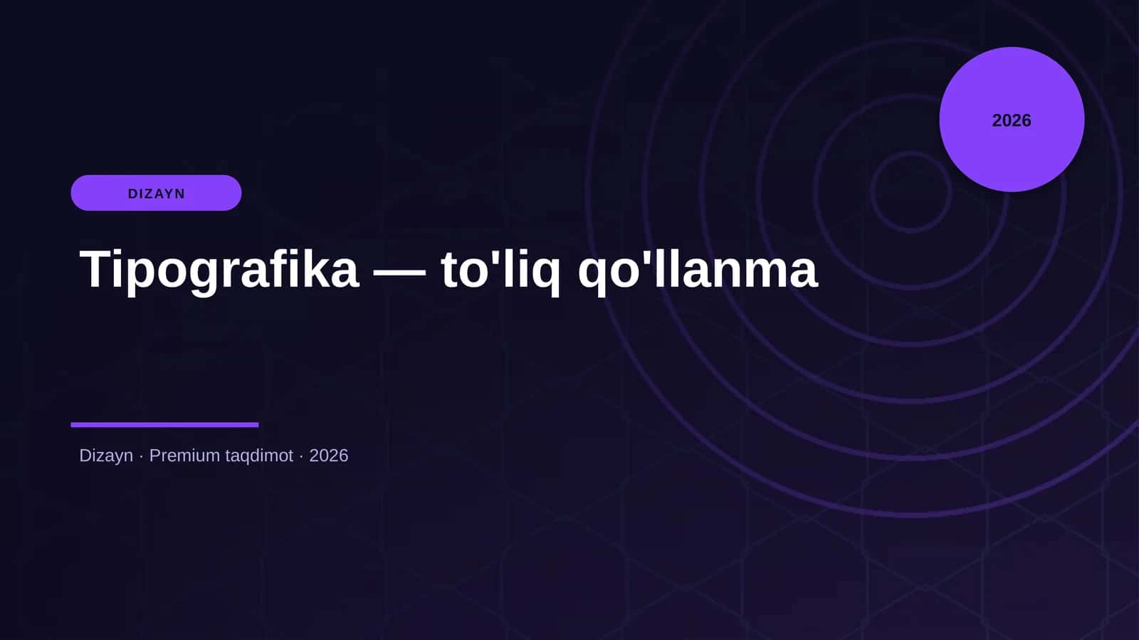 Tipografika — to'liq qo'llanma