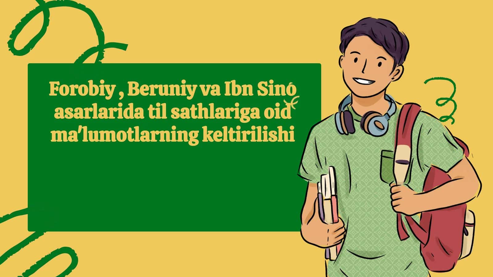Forobiy , Beruniy va Ibn Sino asarlarida til sathlariga oid ma'lumotlarning keltirilishi