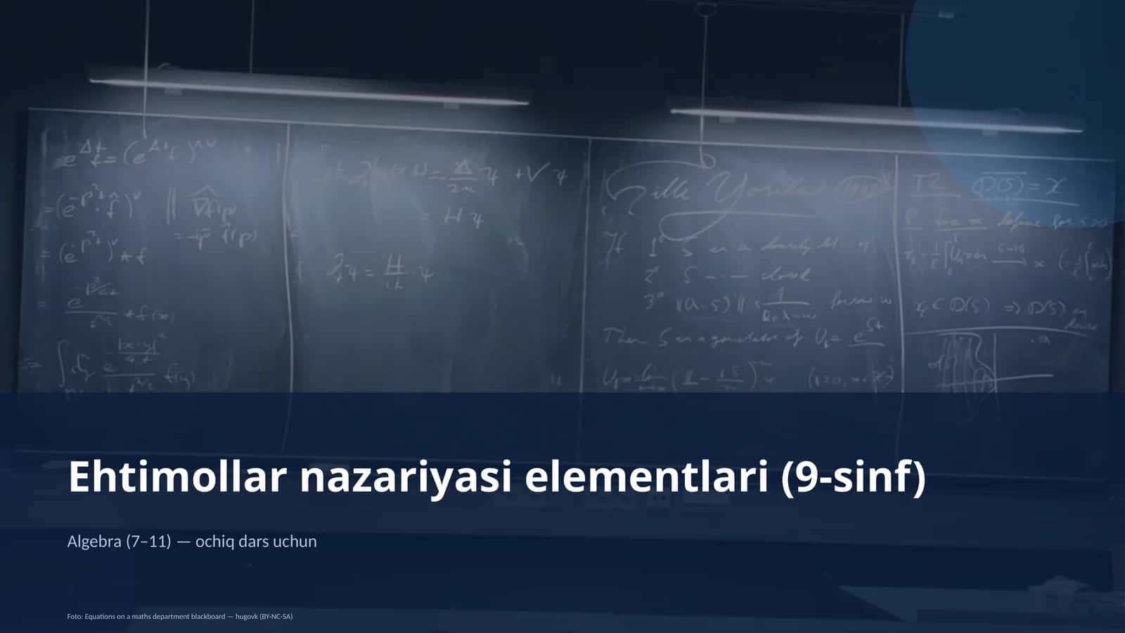Ehtimollar nazariyasi elementlari (9-sinf)
