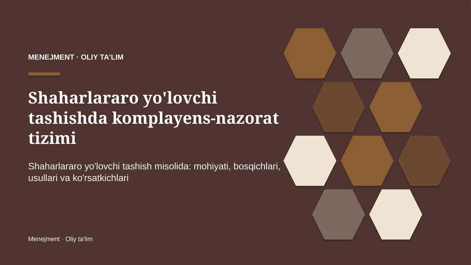 shaharlararo yo'lovchi tashishda komplayens nazorat tizimi 4491