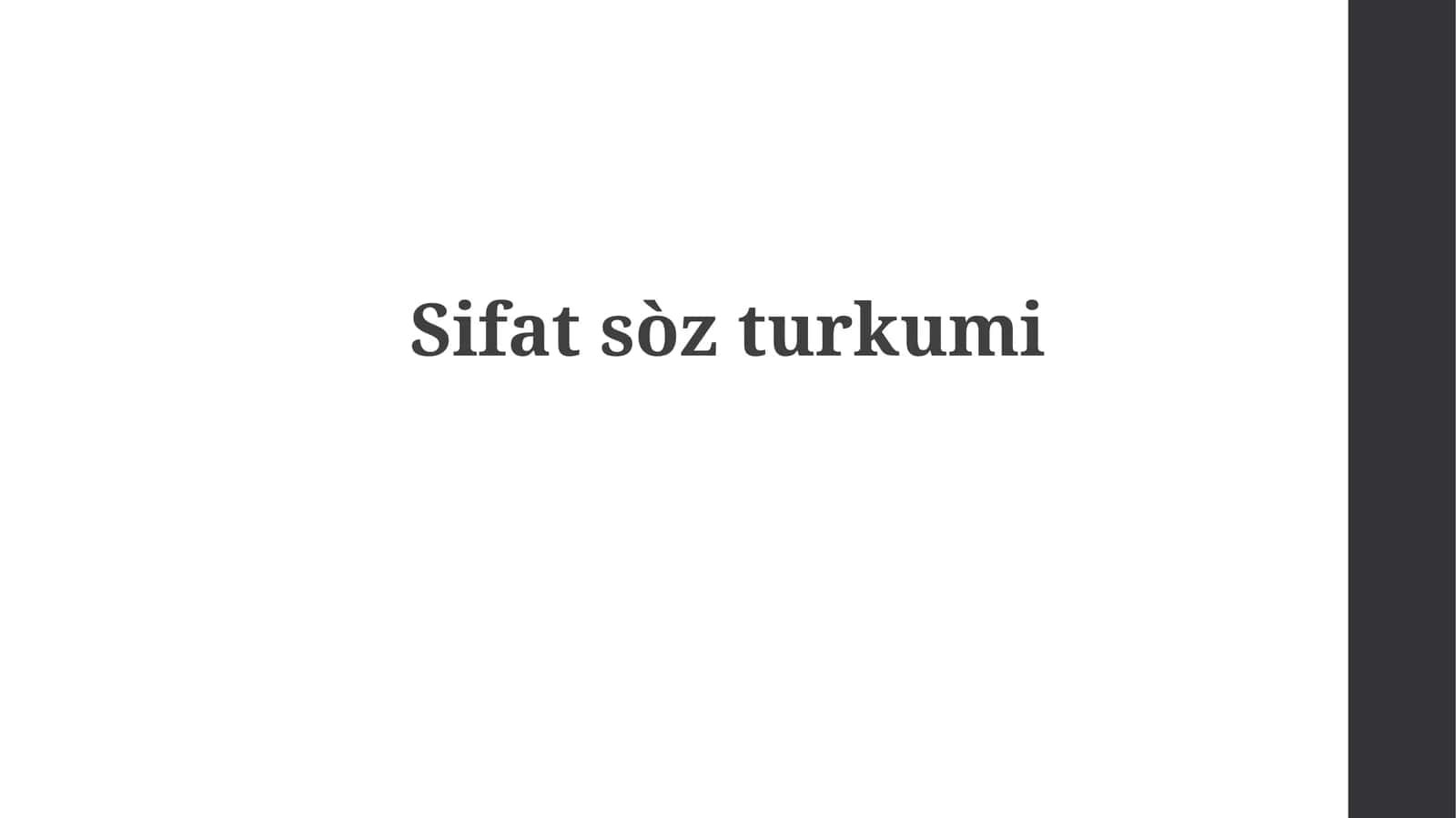 Sifatsòzturkumi