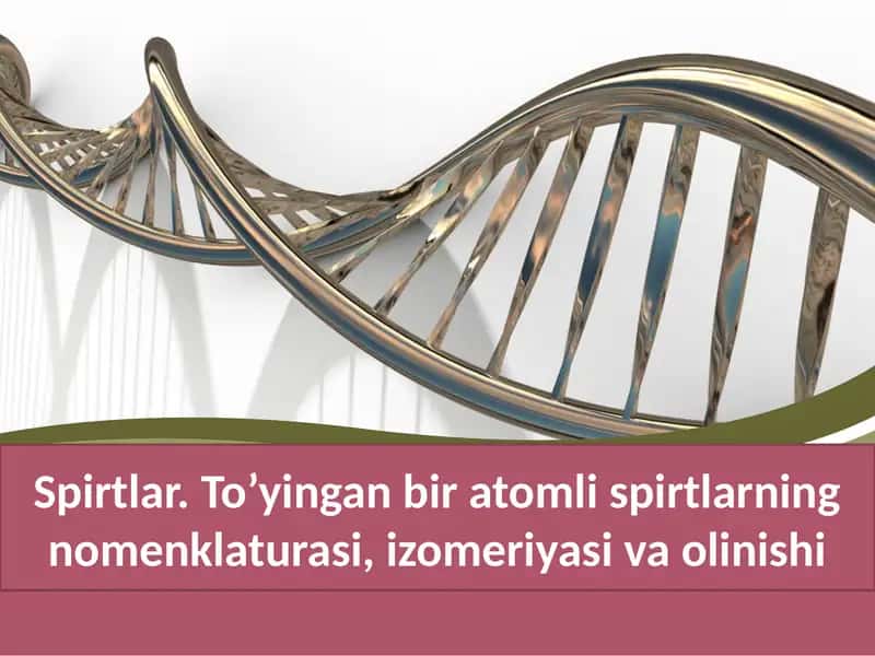 To'yingan bir atomli spirtlar
