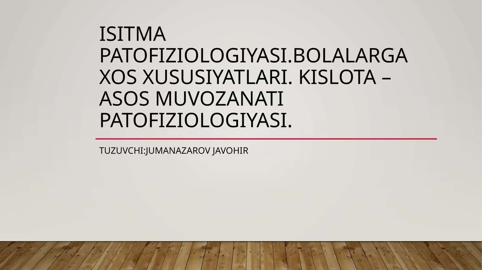 Isitma patofiziologiyasi